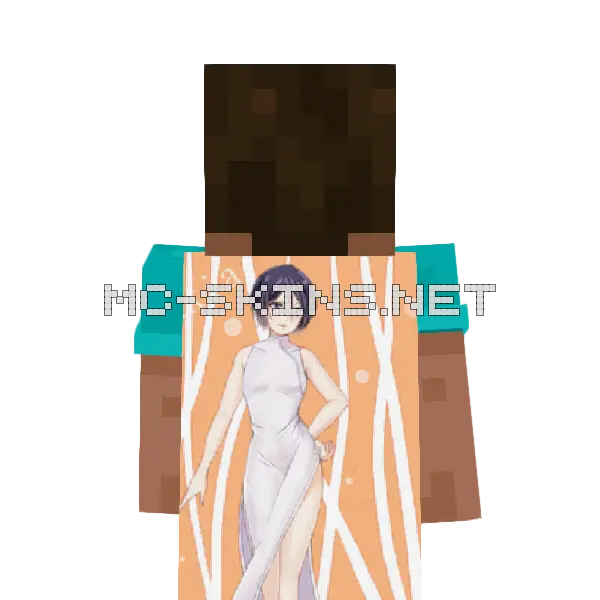 Rukia Kuchiki China Dress cape, outside and lining