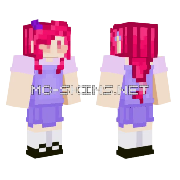 Rumie Formal Outfit Minecraft skin, front and back
