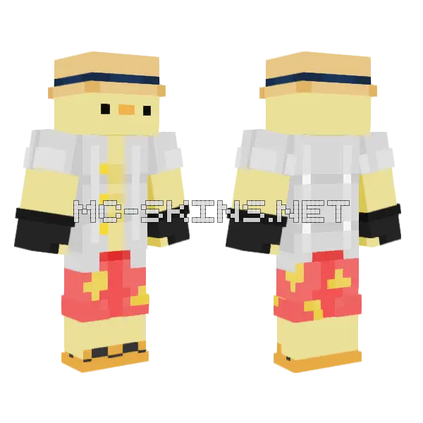 Run Ducky Minecraft skin, front and back