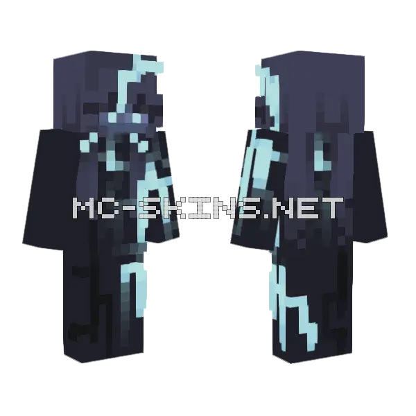 Rune Hunter Message Minecraft skin, front and back