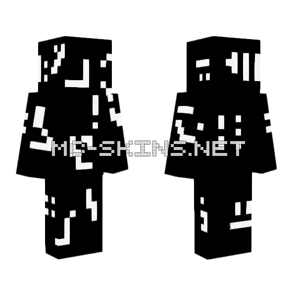 Runes Base D Minecraft skin, front and back