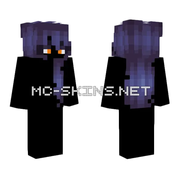 Running With The Wolves Minecraft skin, front and back