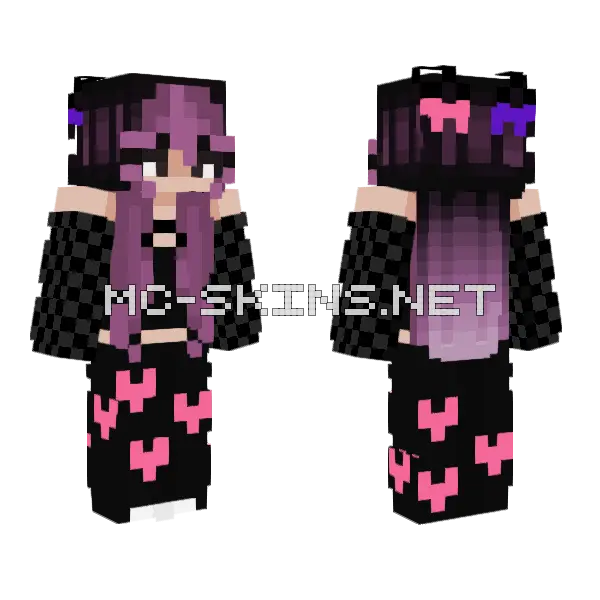 Rwfggi Girl Minecraft skin, front and back