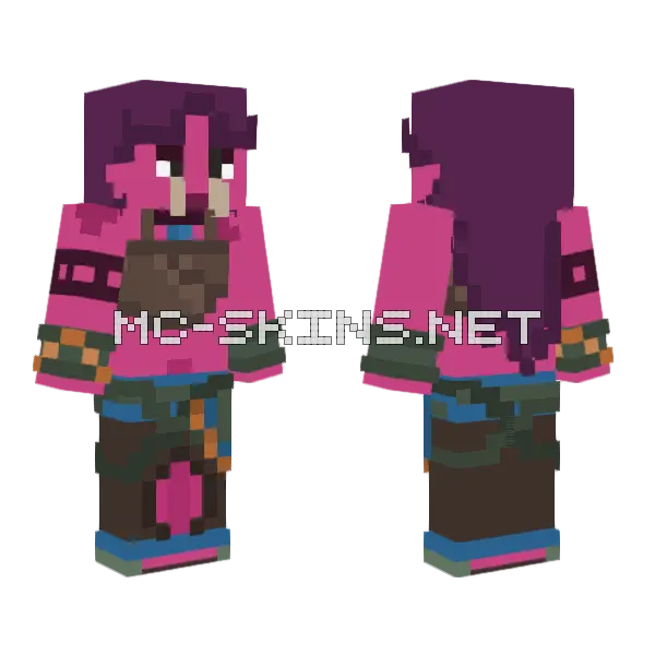 Ryla Minecraft skin, front and back