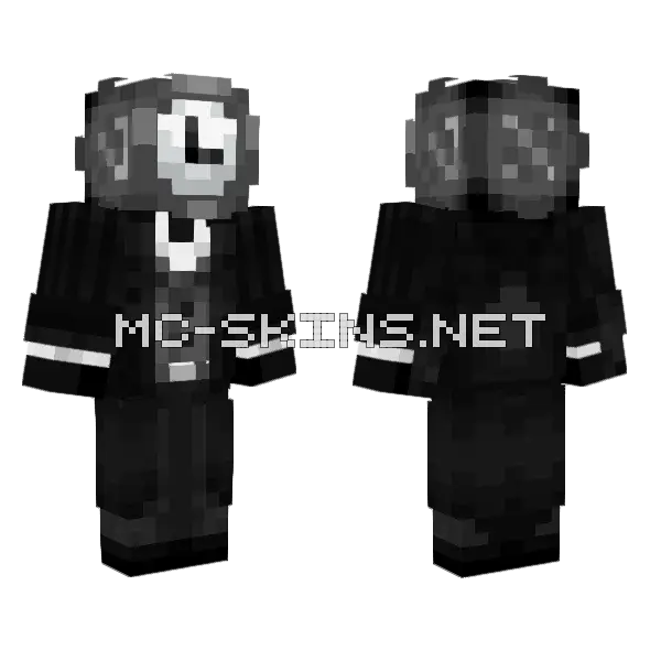 Rynox Mayhem SMP Minecraft skin, front and back
