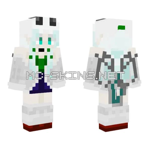 Ryuko Daughter Minecraft skin, front and back