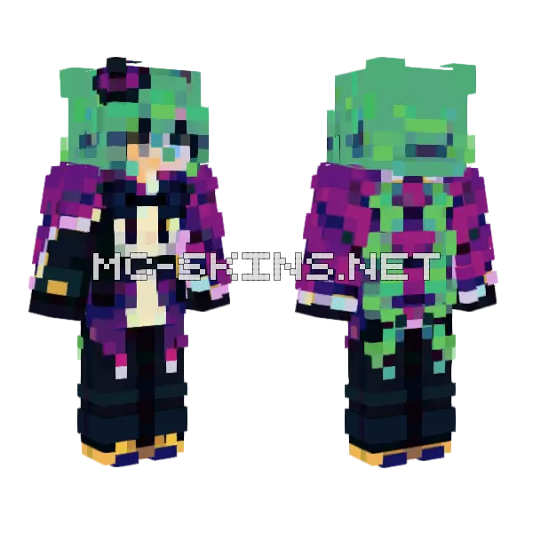 S F 1 Minecraft skin, front and back