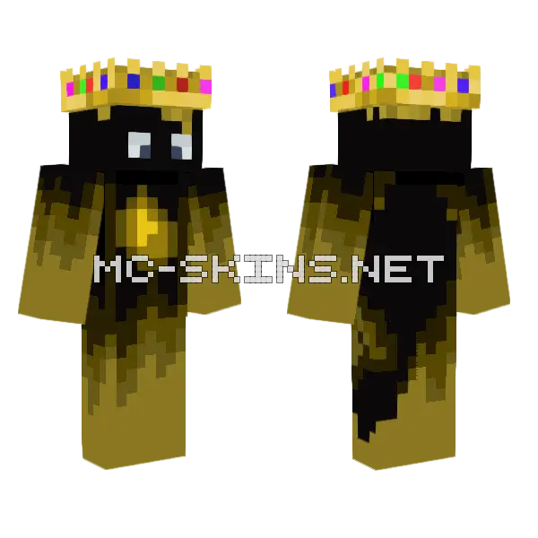S0uths1d3 Golden Variant Minecraft skin, front and back