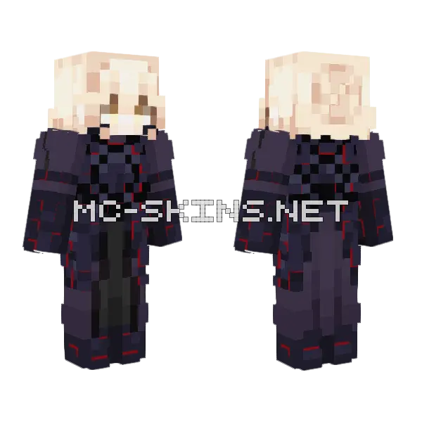 Saber Alter Minecraft skin, front and back