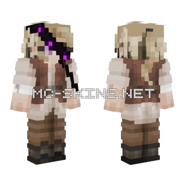 Sabrinavoid Girl Minecraft skin, front and back