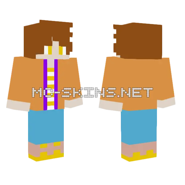 Sabtrainina Dragon Skin Minecraft skin, front and back