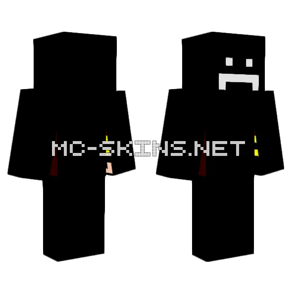 Sad Boi Minecraft skin, front and back