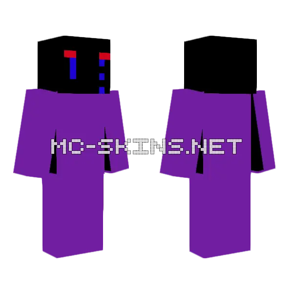 Sad End Minecraft skin, front and back