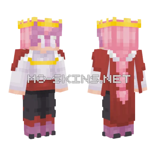 Sad Ist Technoblade Minecraft skin, front and back