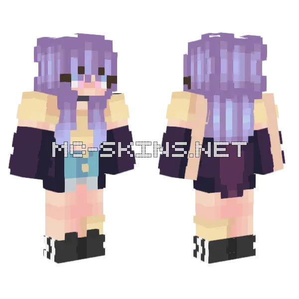 Sad To Know Ur Cute Minecraft skin, front and back