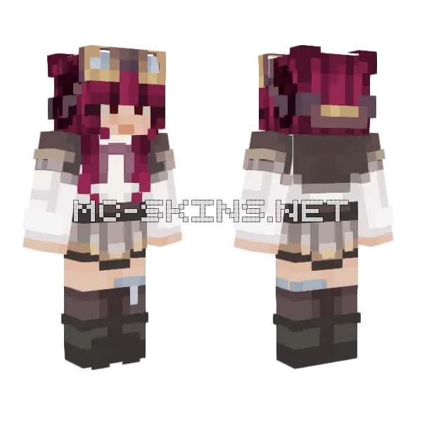 Sadada Minecraft skin, front and back
