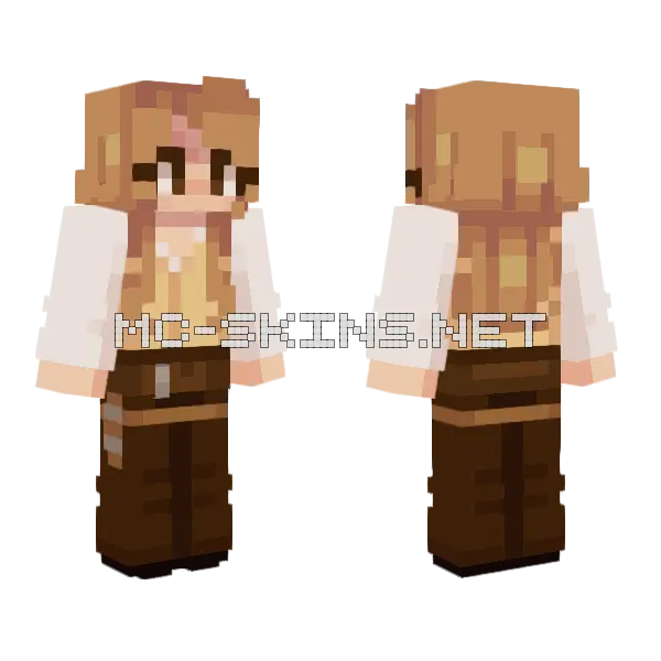 Sadie Minecraft skin, front and back