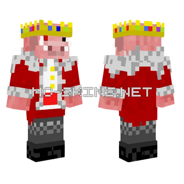 Sadist Technoblade Minecraft skin, front and back