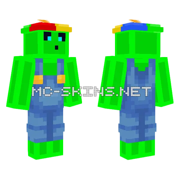 Sadsa Minecraft skin, front and back