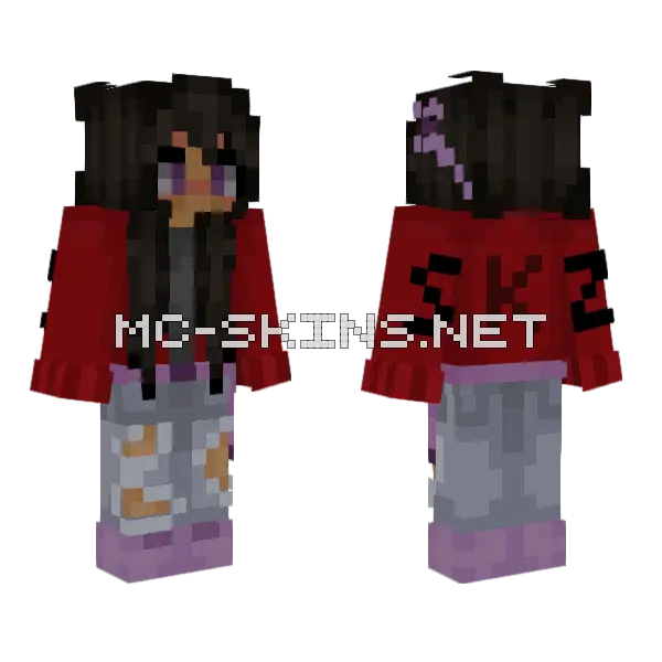 Saf Skz Hoodie Minecraft skin, front and back