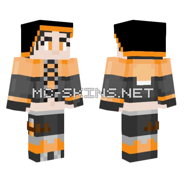 Sagan Minecraft skin, front and back