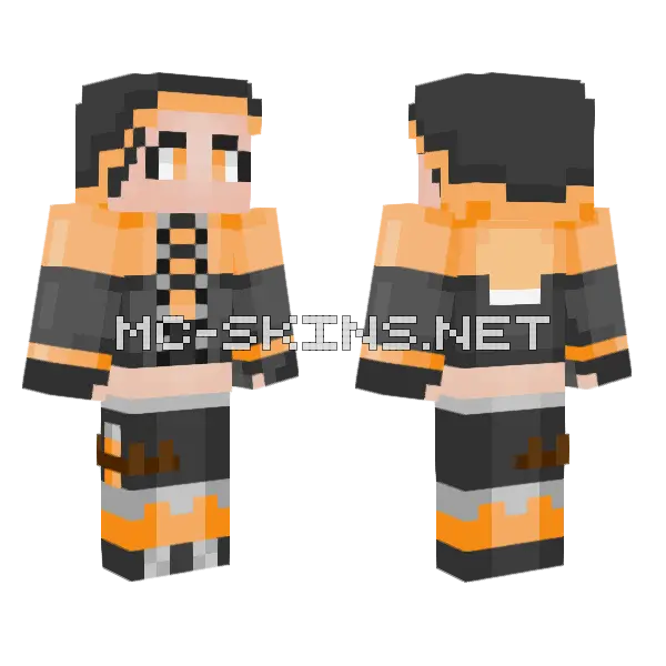 Sagan Fortnite Skin Minecraft skin, front and back