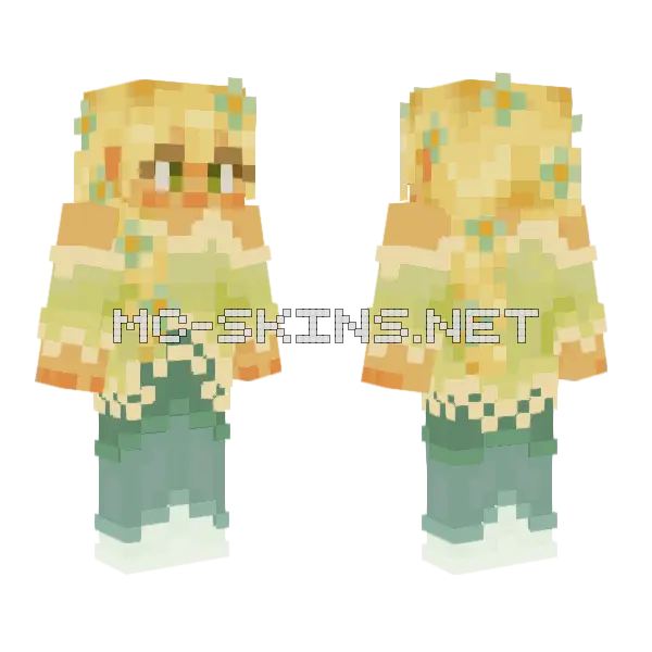 Sage Minecraft skin, front and back