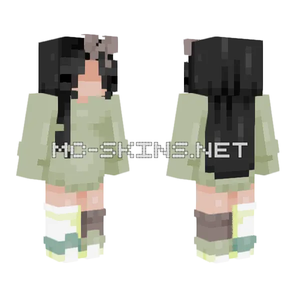 Sage Minecraft skin, front and back
