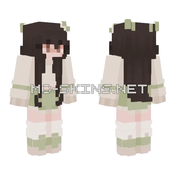 Sage Bow Minecraft skin, front and back
