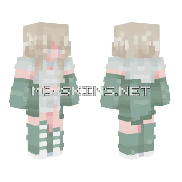 Sage Green Skin Minecraft skin, front and back