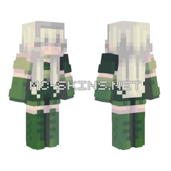 Sage Herb Persona Minecraft skin, front and back