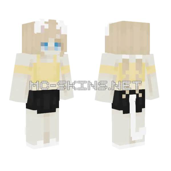 Sageclaw Mefua Minecraft skin, front and back