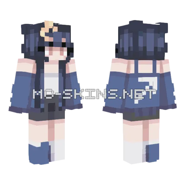 Sagittarius Girl Minecraft skin, front and back