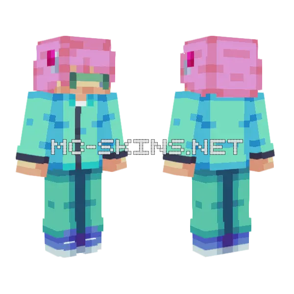 Saiki K Minecraft skin, front and back