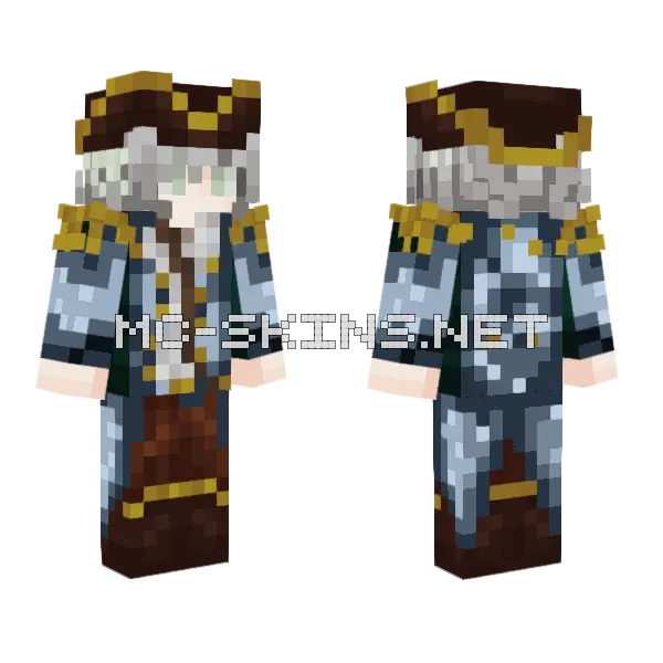 Sailor Outfit Minecraft skin, front and back