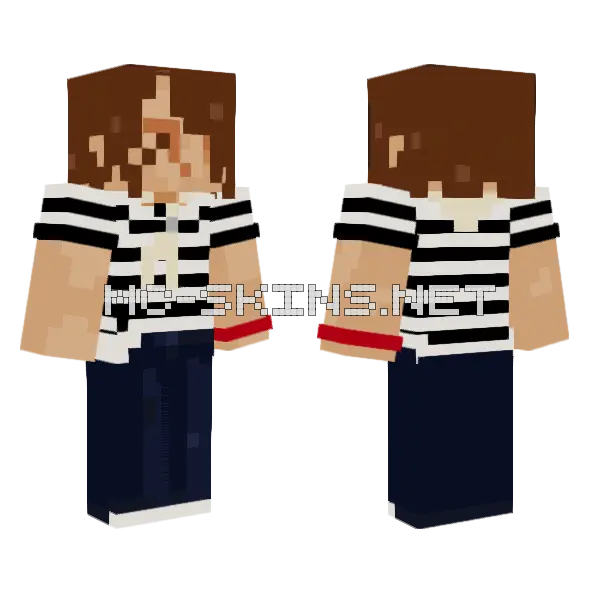 Sailor Vibe Celina Minecraft skin, front and back