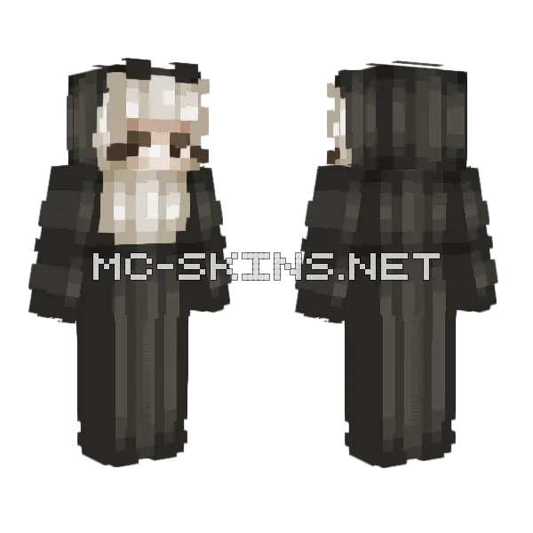 Saint Gertrude Of Nivelles Minecraft skin, front and back