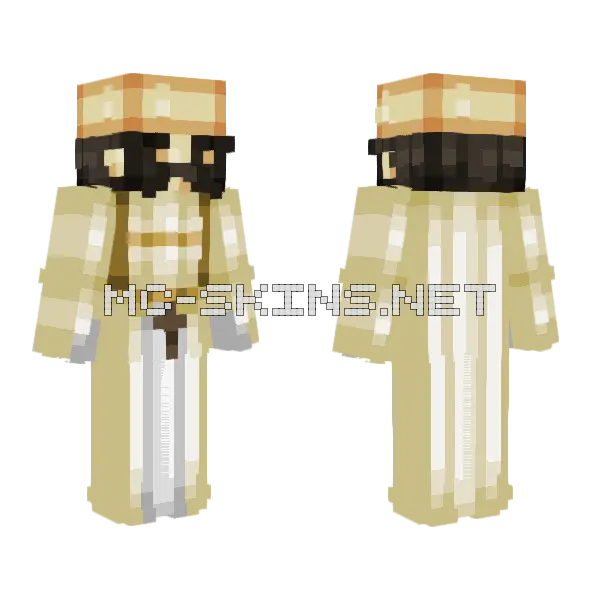 Saint Leander Of Seville Minecraft skin, front and back