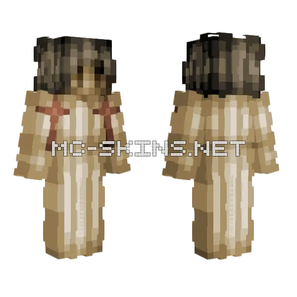 Saint Methodius Of Constantinople Minecraft skin, front and back
