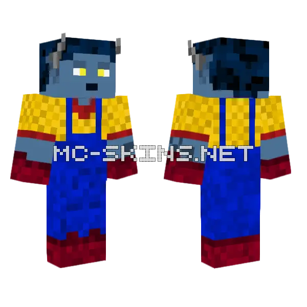 Sairax Farmer Minecraft skin, front and back
