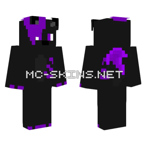 Sairo Demon Wolf Minecraft skin, front and back