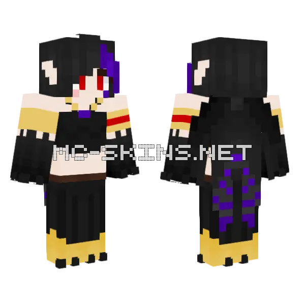 Saiya Minecraft skin, front and back