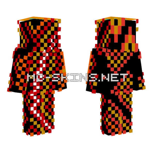 Sakupen Circles Minecraft skin, front and back