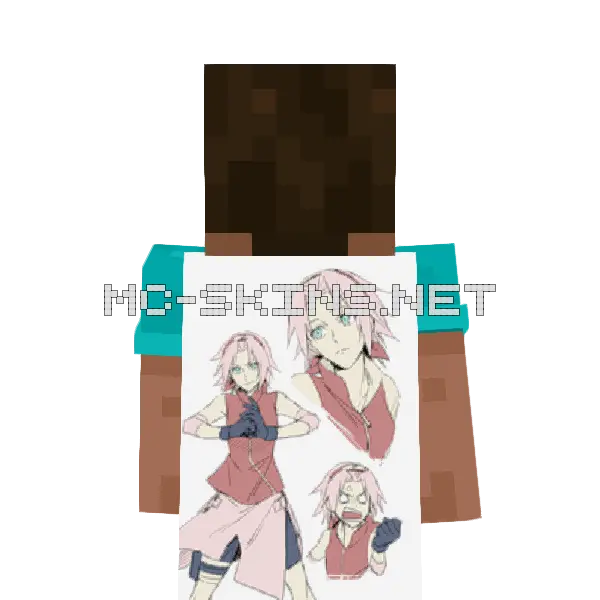 Sakura Haruno Angry cape, outside and lining