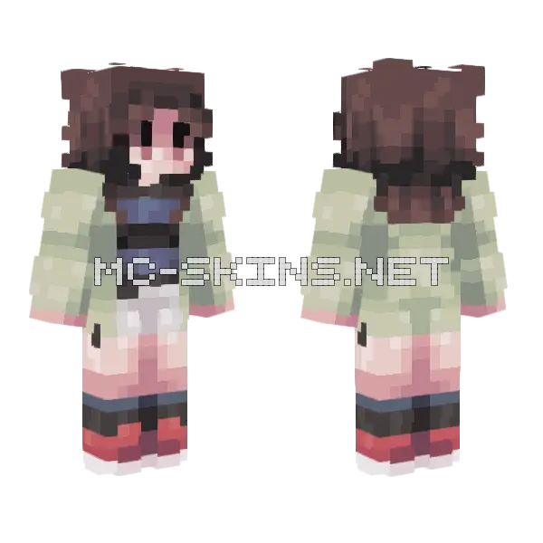Sakura Inami Minecraft skin, front and back