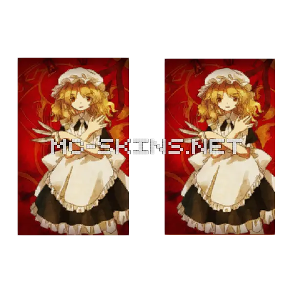 Sakuya Izayoi Maid cape, outside and lining