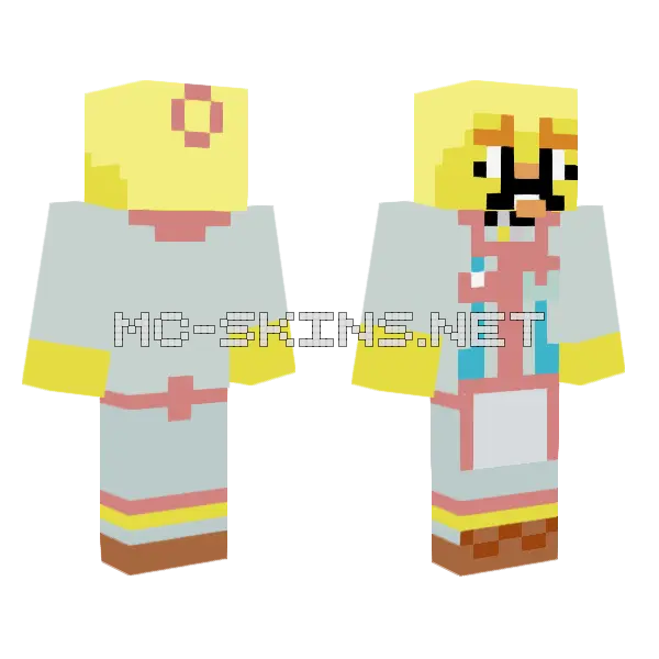 Salley Lego Haiden Minecraft skin, front and back