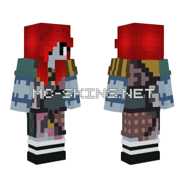 Sallyfg Minecraft skin, front and back
