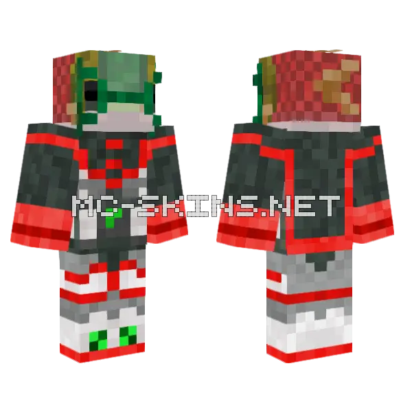 Salmin Damian Salmon Wayne Minecraft skin, front and back