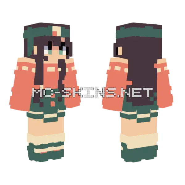 Salmon Roll St Minecraft skin, front and back